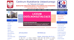 Desktop Screenshot of ckuradom.pl